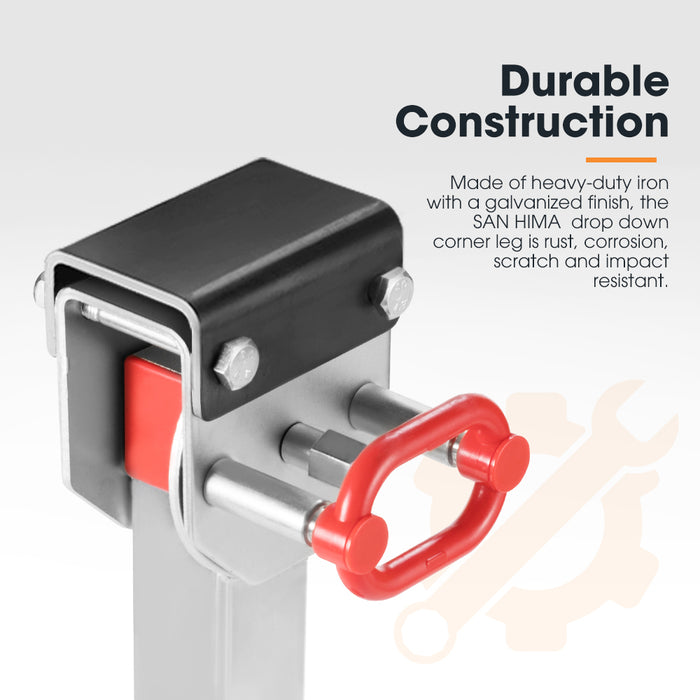 Drop Down Corner Legs 400Mm- 740Mm Caravan Stabilizer 1200Lbs / 1500Lbs