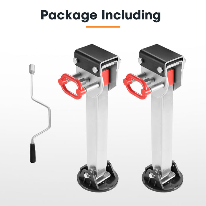 Drop Down Corner Legs 400Mm- 740Mm Caravan Stabilizer 1200Lbs / 1500Lbs