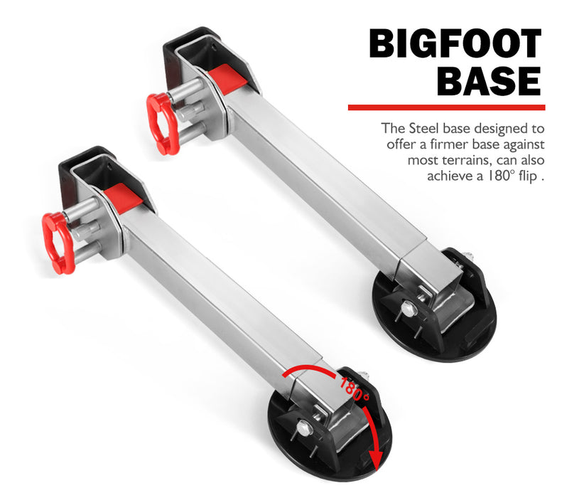 2X 590Mm Drop Down Corner Steadies Stabilizer Legs Caravan Camper Trailer 1500Lbs