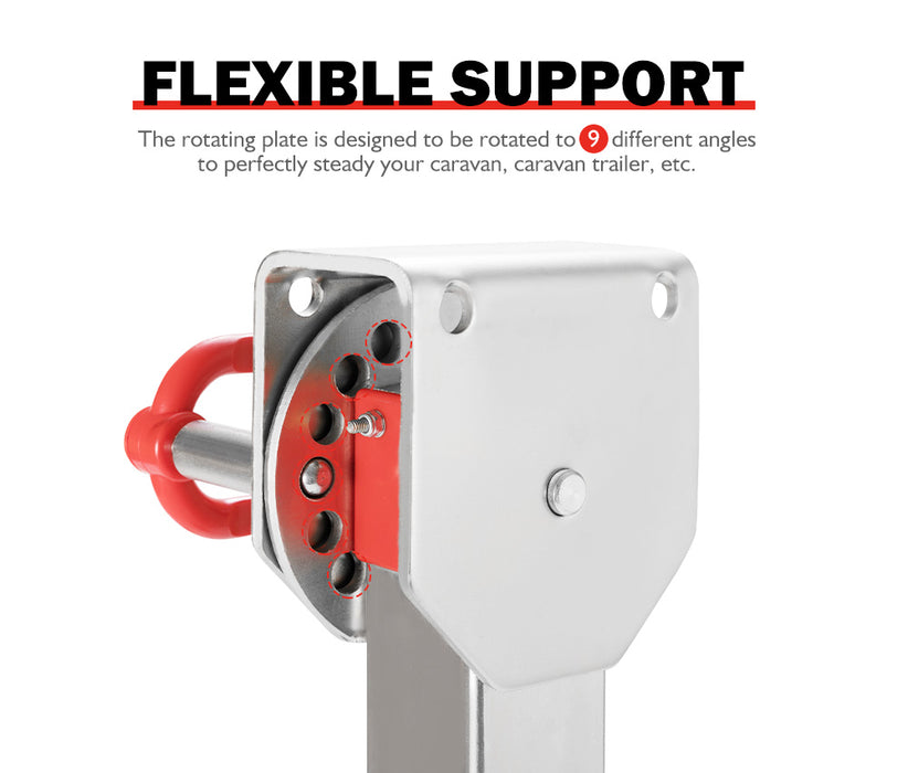 4X 590Mm Drop Down Corner Steadies Stabilizer Legs Caravan Camper Trailer