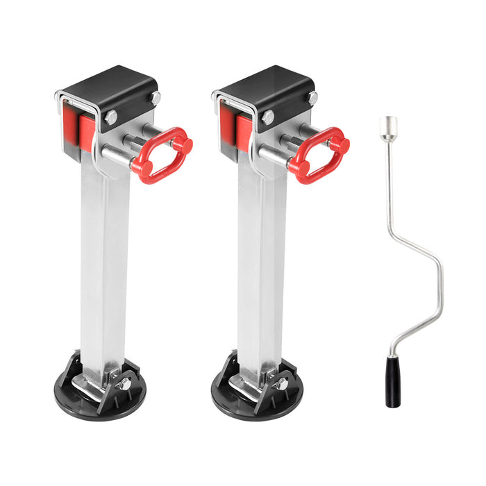 2X 740Mm Drop Down Corner Steadies Stabilizer Legs Caravan Camper Trailer New
