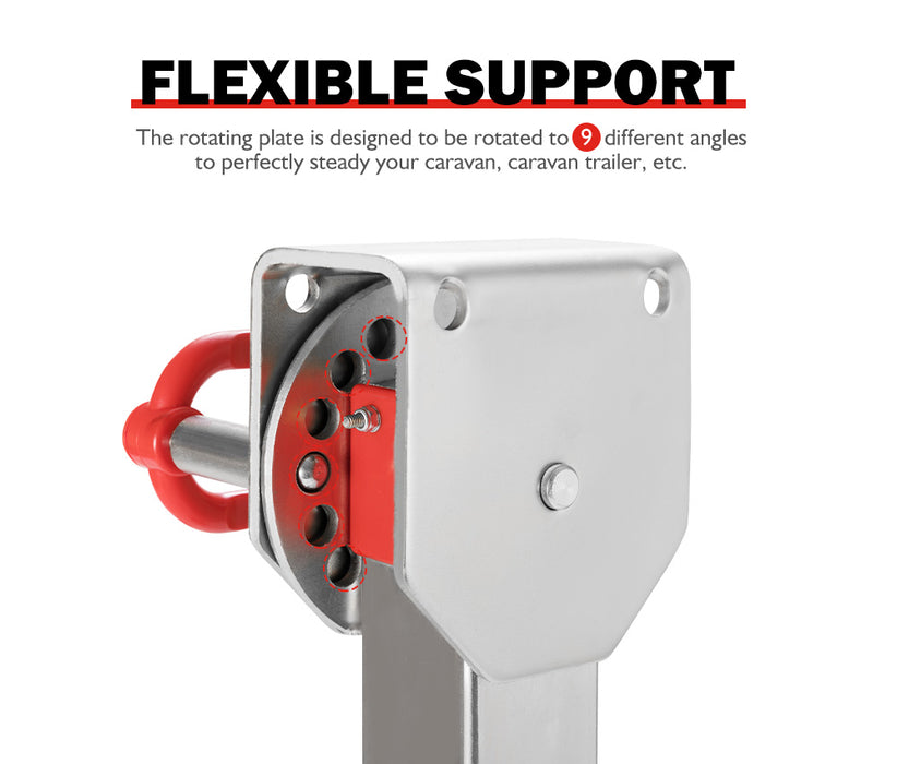 2X 740Mm Drop Down Corner Steadies Stabilizer Legs Caravan Camper Trailer New