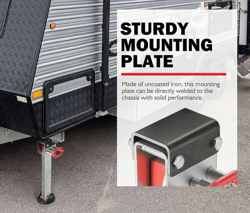 2X 740Mm Drop Down Corner Steadies Stabilizer Legs Caravan Camper Trailer New