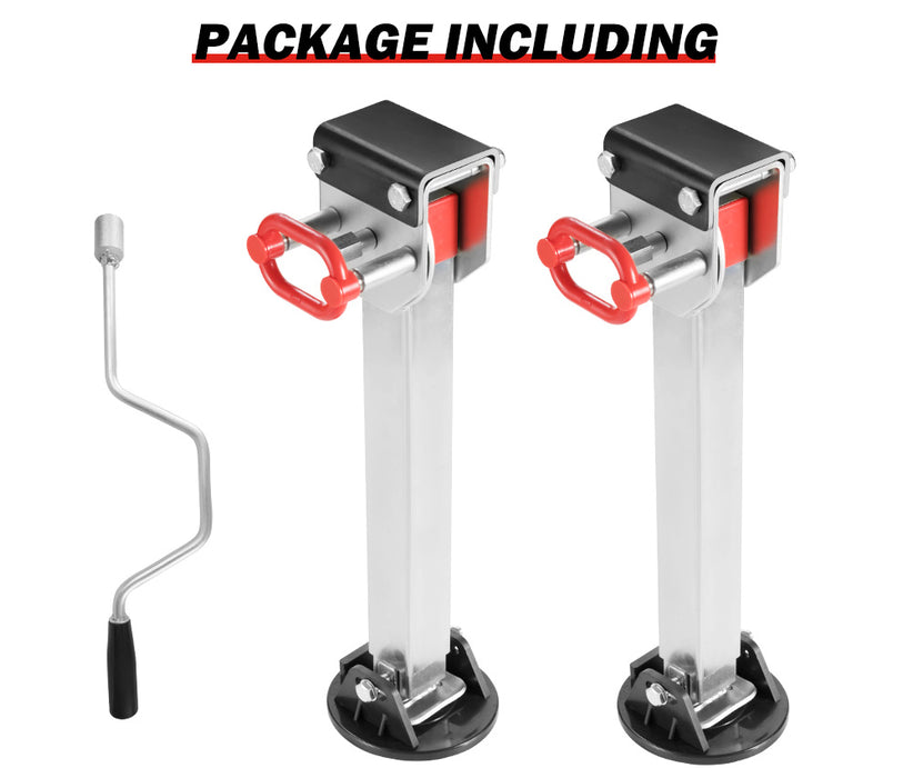2X 740Mm Drop Down Corner Steadies Stabilizer Legs Caravan Camper Trailer New