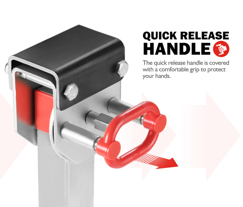 4X 740Mm Drop Down Corner Steadies Stabilizer Legs Caravan Camper Trailer