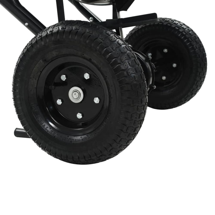 Walk Behind Salt Spreader Pvc and Steel 106x73x76 Cm 45 l