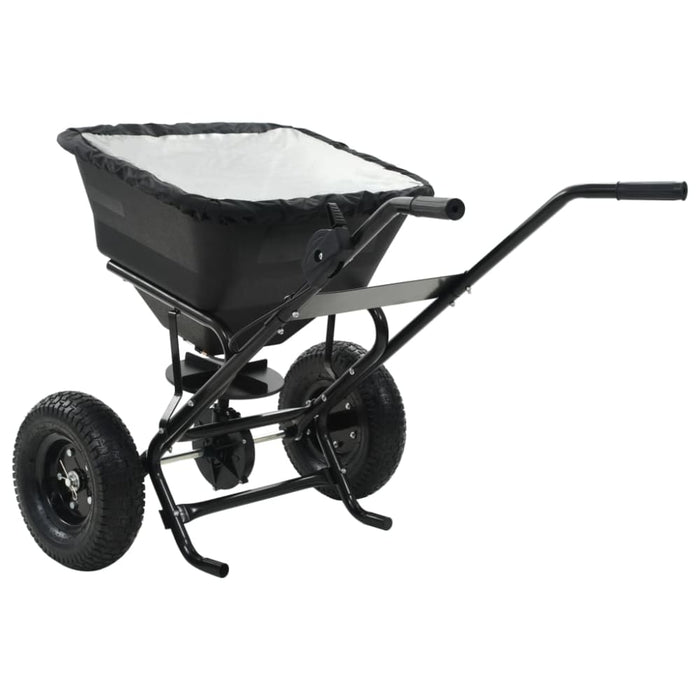 Walk Behind Salt Spreader Pvc and Steel 106x73x76 Cm 45 l