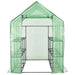 Walk-in Greenhouse with 12 Shelves Steel 143x214x196 Cm