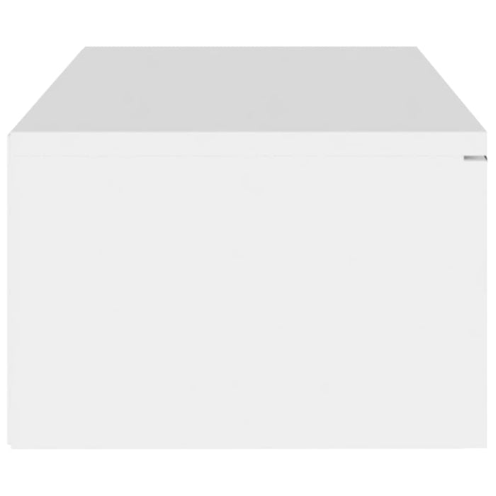 Wall Cabinet White 102x30x20 Cm Engineered Wood Nooabt