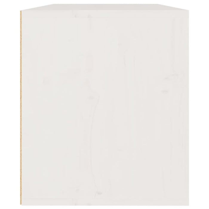 Wall Cabinet White 60x30x35 Cm Solid Wood Pine Notaai
