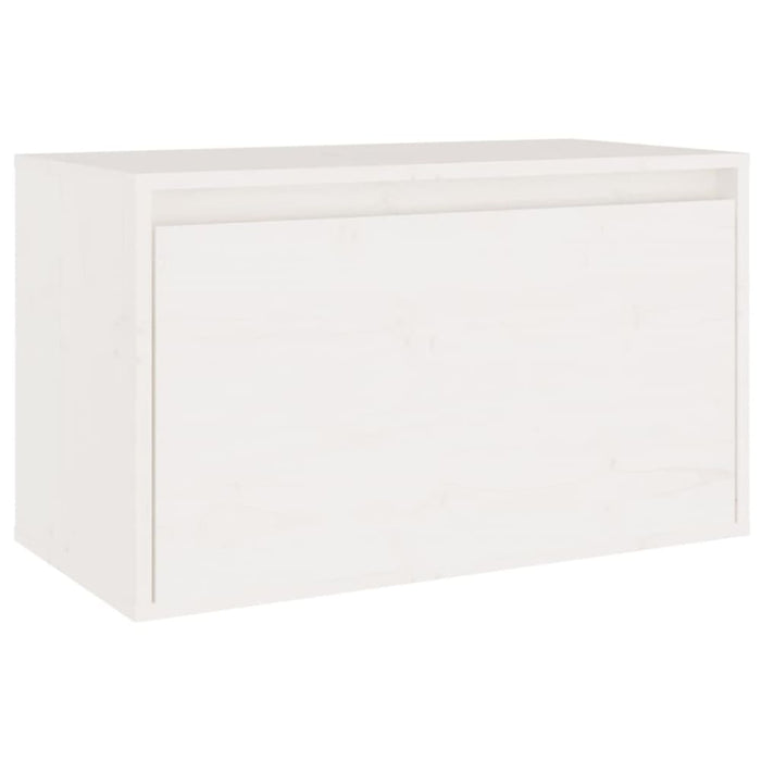 Wall Cabinet White 60x30x35 Cm Solid Wood Pine Notaai
