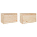 Wall Cabinets 2 Pcs 60x30x35 Cm Solid Wood Pine Notaal
