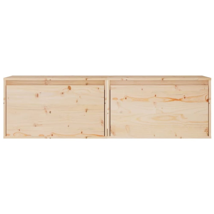 Wall Cabinets 2 Pcs 60x30x35 Cm Solid Wood Pine Notaal