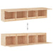 Wall Cabinets 2 Pcs 80x30x35 Cm Solid Wood Pine Notapl