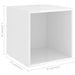 Wall Cabinets 2 Pcs Glossy Look White 37x37x37 Cm Chipboard