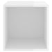 Wall Cabinets 2 Pcs Glossy Look White 37x37x37 Cm Chipboard