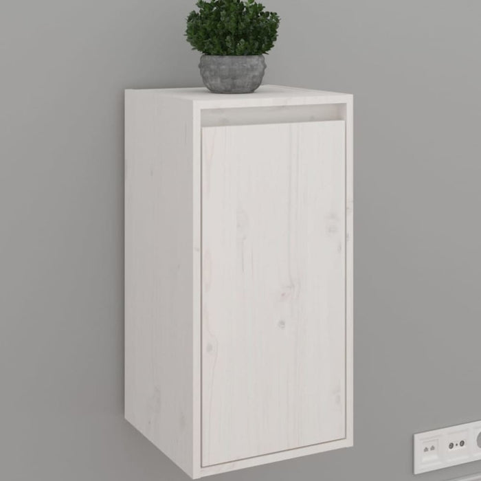 Wall Cabinets 2 Pcs White 30x30x60 Cm Solid Wood Pine Notann