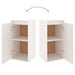 Wall Cabinets 2 Pcs White 30x30x60 Cm Solid Wood Pine Notann