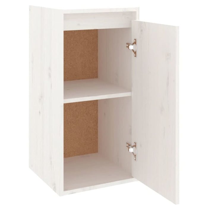 Wall Cabinets 2 Pcs White 30x30x60 Cm Solid Wood Pine Notann
