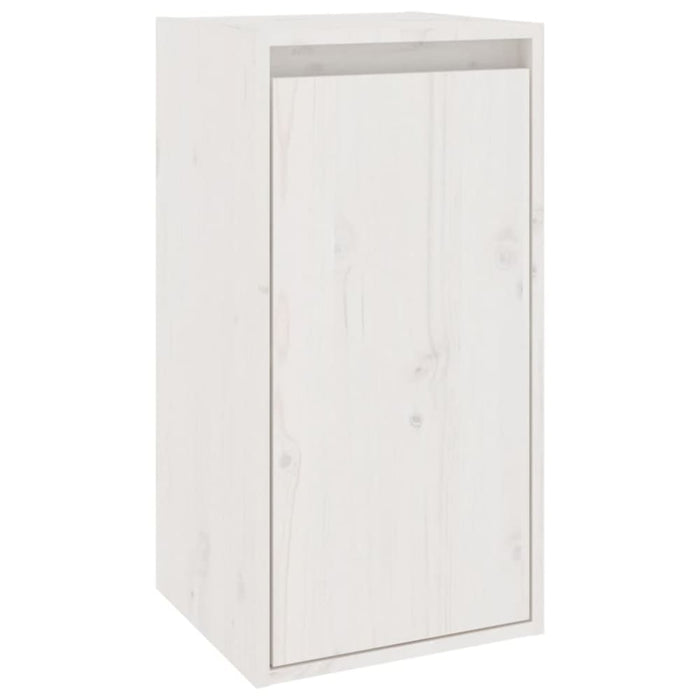Wall Cabinets 2 Pcs White 30x30x60 Cm Solid Wood Pine Notann
