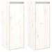 Wall Cabinets 2 Pcs White 30x30x80 Cm Solid Wood Pine Notakn
