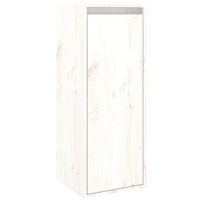 Wall Cabinets 2 Pcs White 30x30x80 Cm Solid Wood Pine Notakn