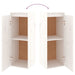 Wall Cabinets 2 Pcs White 30x30x80 Cm Solid Wood Pine Notakn