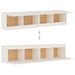 Wall Cabinets 2 Pcs White 80x30x35 Cm Solid Wood Pine Notapn