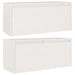 Wall Cabinets 2 Pcs White 80x30x35 Cm Solid Wood Pine Notapn