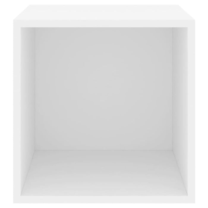 Wall Cabinets 2 Pcs White Chipboard Nbpaap