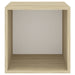 Wall Cabinets 2 Pcs White and Sonoma Oak 37x37x37 Cm