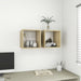 Wall Cabinets 2 Pcs White and Sonoma Oak 37x37x37 Cm
