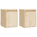 Wall Cabinets 2pcs 30x30x40 Cm Solid Wood Pine Notail
