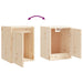 Wall Cabinets 2pcs 30x30x40 Cm Solid Wood Pine Notail