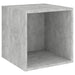 Wall Cabinets 4 Pcs Concrete Grey Chipboard Nbpapn