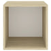 Wall Cabinets 4 Pcs White and Sonoma Oak 37x37x37 Cm