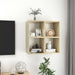 Wall Cabinets 4 Pcs White and Sonoma Oak 37x37x37 Cm
