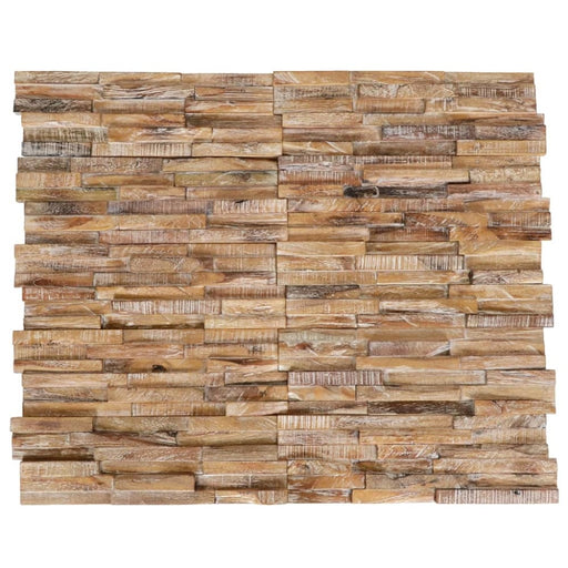 3d Wall Cladding Panels 10 Pcs 1.01 M² Solid Teak Wood