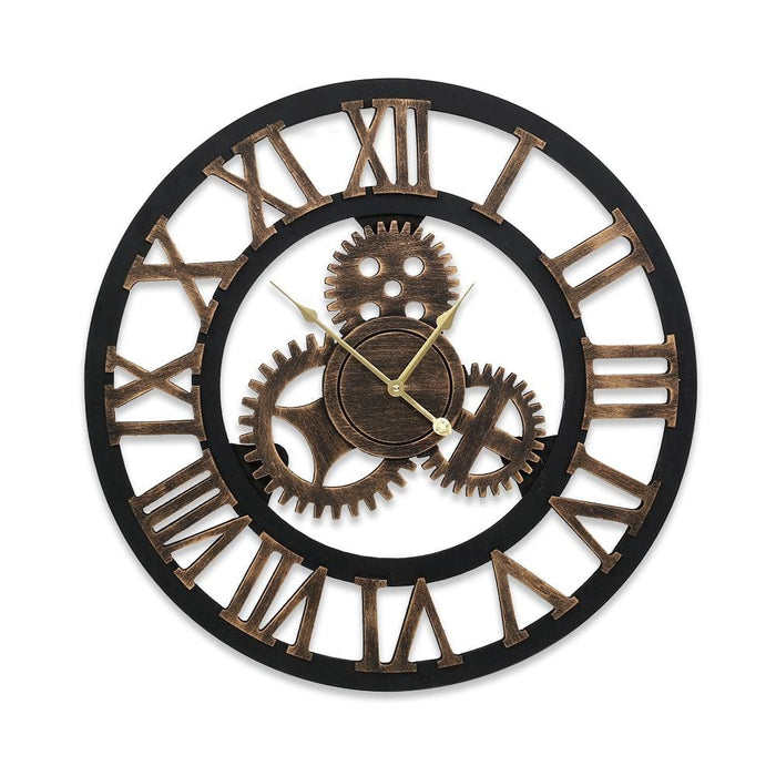 Wall Clock Large Modern Vintage Retro Metal Clocks 80cm