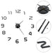 3d Wall Clock Modern Design 100 Cm Xxl Black Pbltk