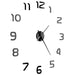 3d Wall Clock Modern Design 100 Cm Xxl Black Pbltk