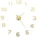 3d Wall Clock Modern Design 100 Cm Xxl Gold Pblab