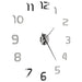 3d Wall Clock Modern Design 100 Cm Xxl Silver Pblta