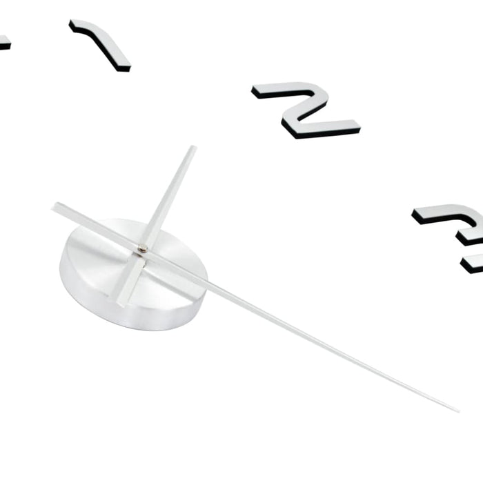 3d Wall Clock Modern Design 100 Cm Xxl Silver Pblta