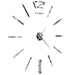 3d Wall Clock Modern Design 100 Cm Xxl Silver Pblti