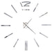 3d Wall Clock Modern Design 100 Cm Xxl Silver Pblti