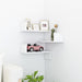 Wall Corner Shelf White 40x40x50 Cm Chipboard Nbixxt