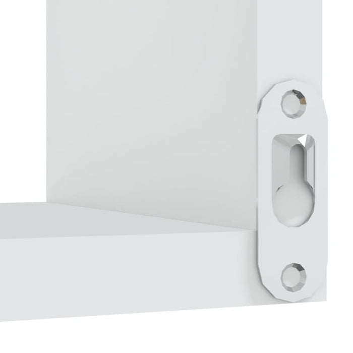 Wall Corner Shelf White 40x40x50 Cm Chipboard Nbixxt
