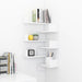 Wall Corner Shelves 2 Pcs White 40x40x50 Cm Chipboard Nbixxa