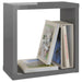 Wall Cube Shelves 2 Pcs Glossy Look Grey 30x15x30 Cm Nbibxx